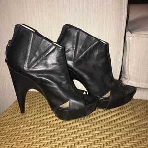 Costume National Peep Toe Platform Booties 40